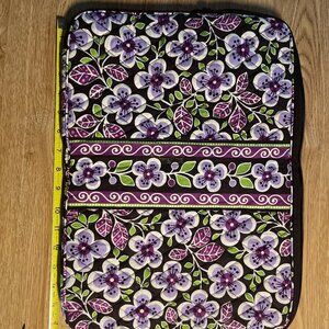 Vera Bradley Laptop Sleeve in pattern "Plum Petals"
